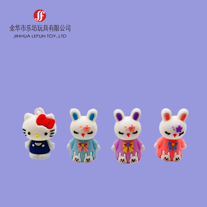 Custom drip glue soft pvc character figurine 2