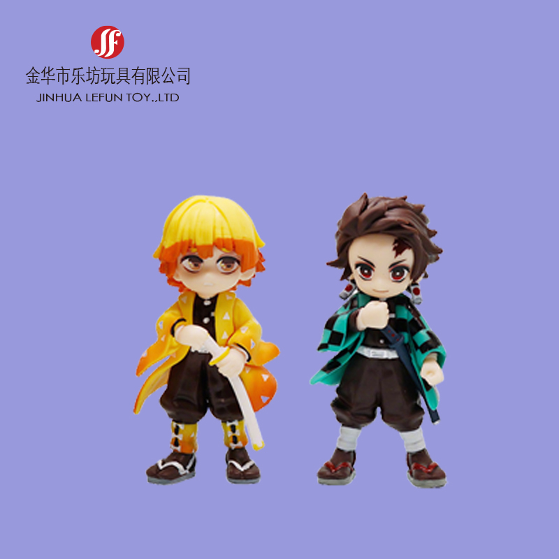 Custom drip glue soft pvc character figurine 3
