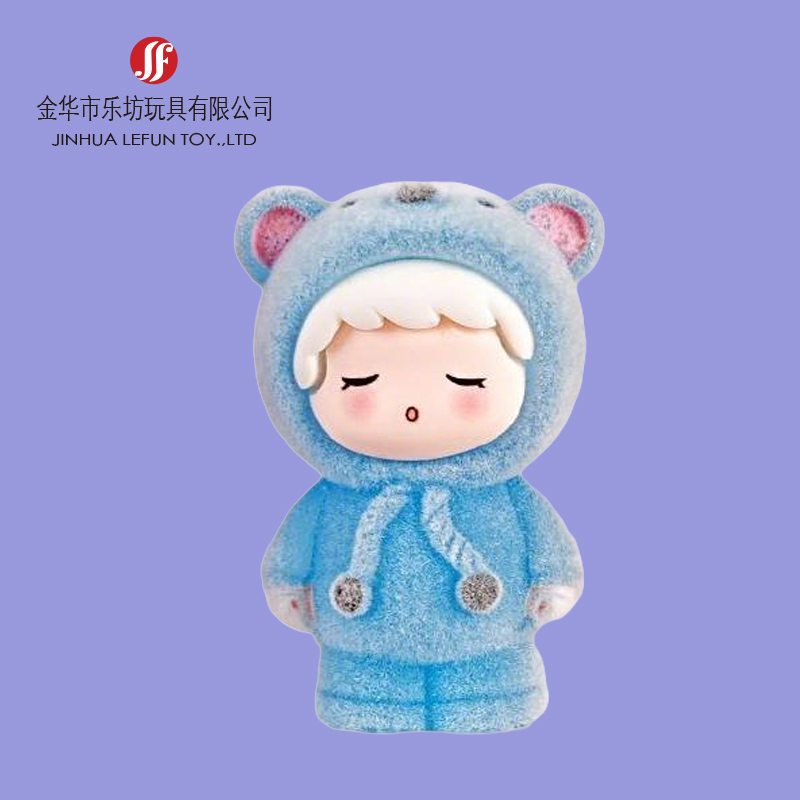 Custom-drip-glue-soft-pvc-character-with-flock-6